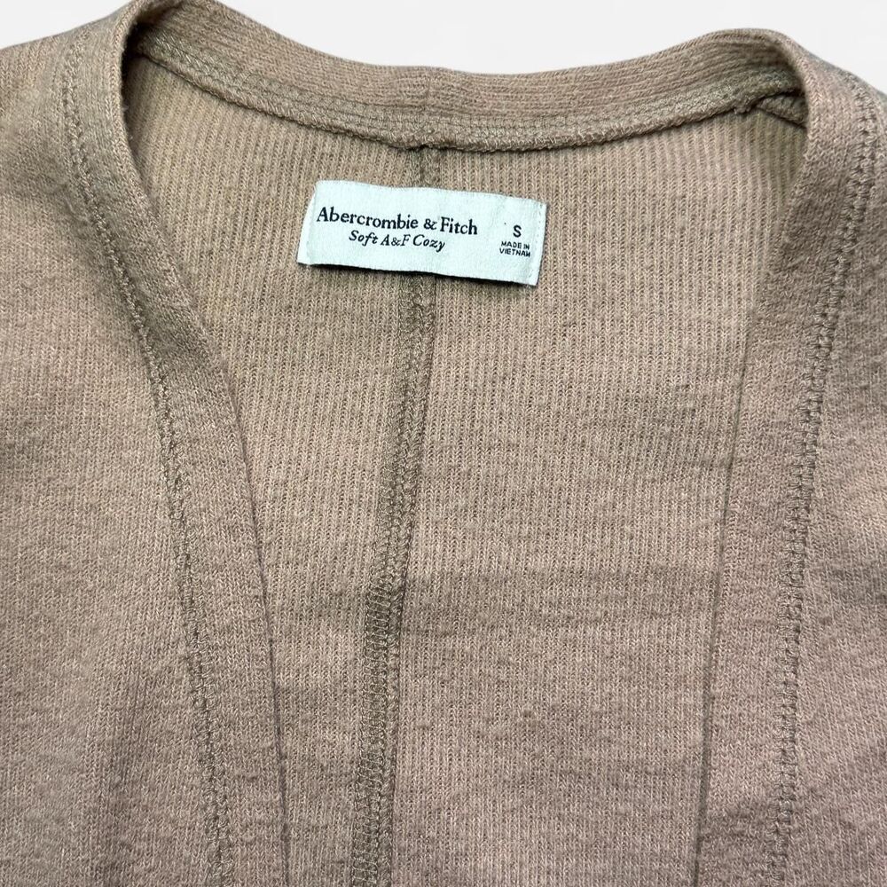 Abercrombie & Fitch Long Tan Soft Cardigan (Size Small) - Picture 2 of 5